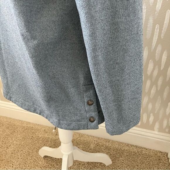 North Face Blue Button Hoodie Size Medium - Picture 6 of 7